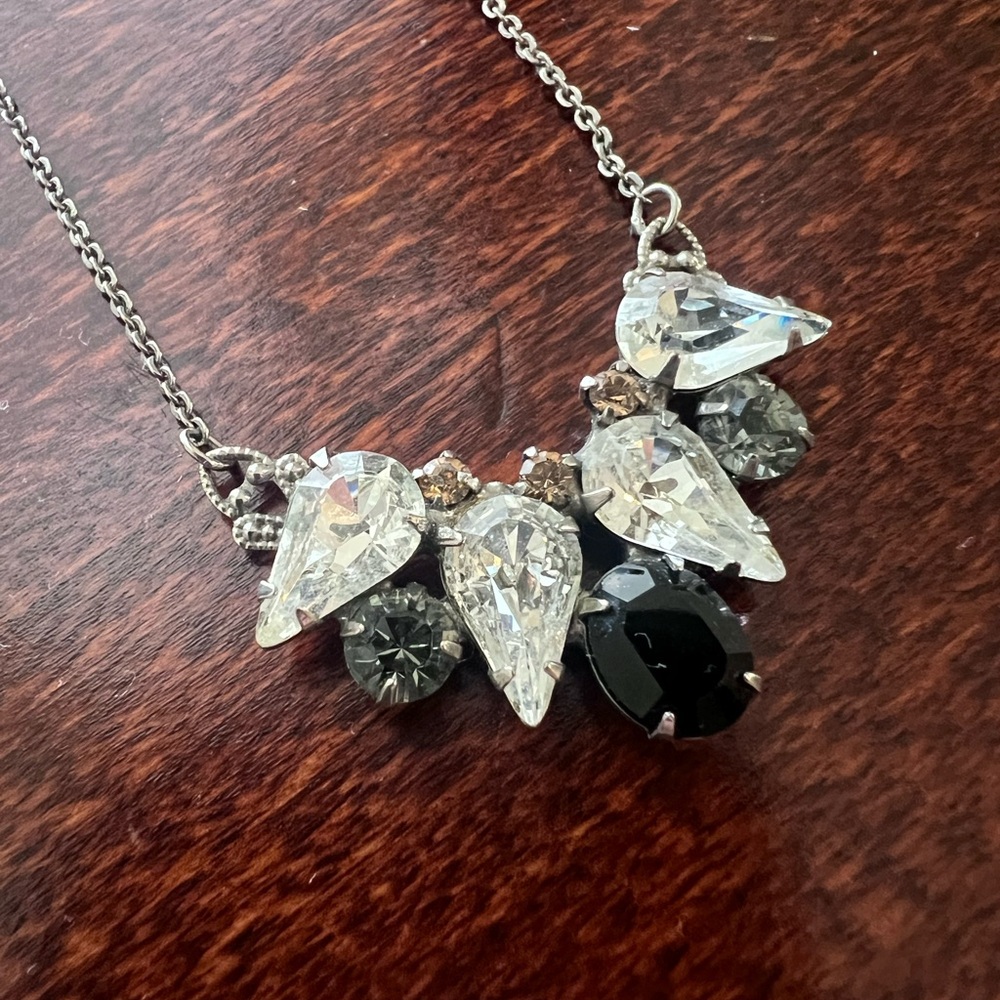 Sorrelli  Silver and Black Crystal Necklace - Picture 3 of 5